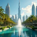 Les oasis urbaines sur la carte de Dubaï